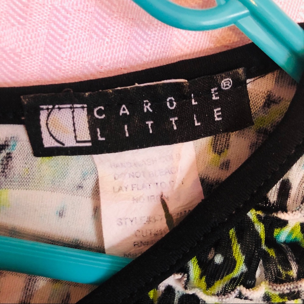 Women’s Carole Little Tank Top with Ruffles. - Picture 3 of 5